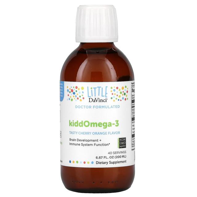 Little DaVinci, KiddOmega-3, Tasty Cherry Orange Flavor, 6.67 fl oz (200 ml) on Productcaster.