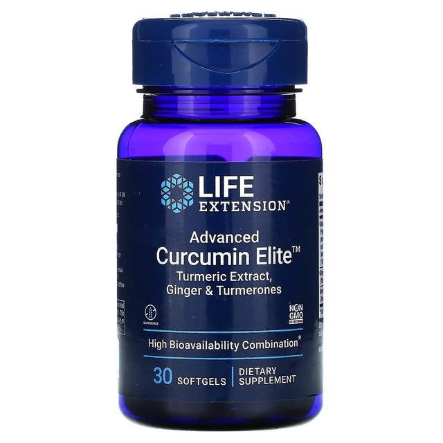 Life Extension, Advanced Curcumin Elite, Turmeric Extract, Ginger & Turmerones, 30 Softgels on Productcaster.