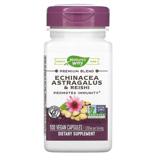 Nature's Way, Echinacea Astragalo & Reishi, 400 mg, 100 Capsule Vegane on Productcaster.