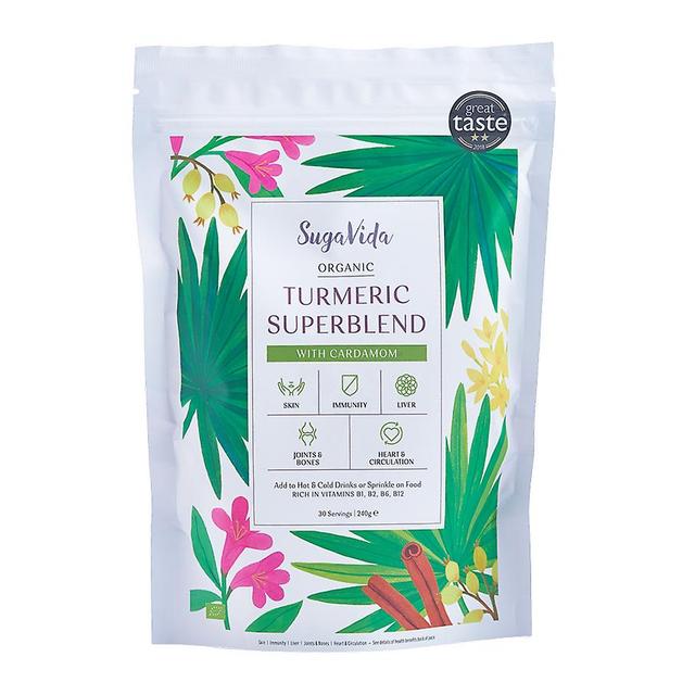 Sugavida organic triple strength turmeric superblend with cardamom on Productcaster.