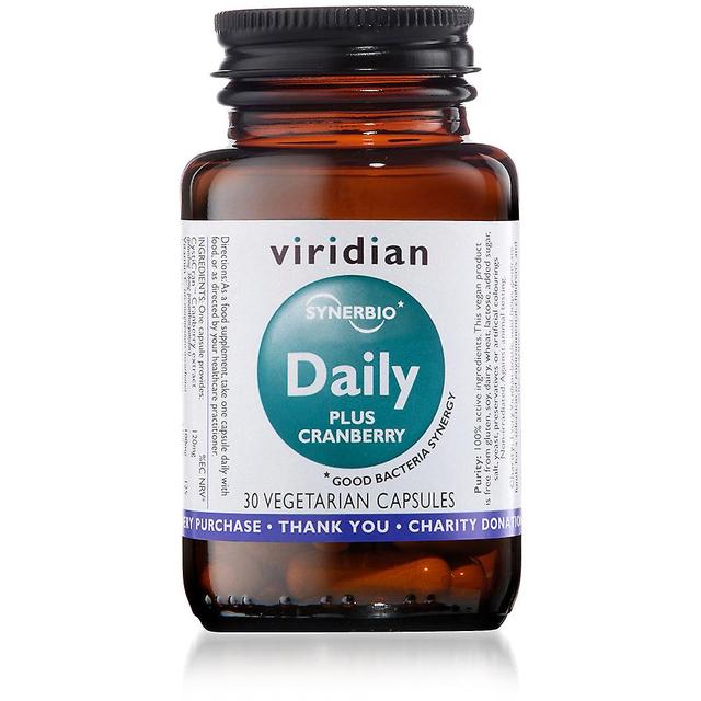 Viridian synerbio daily plus cranberry 30's on Productcaster.