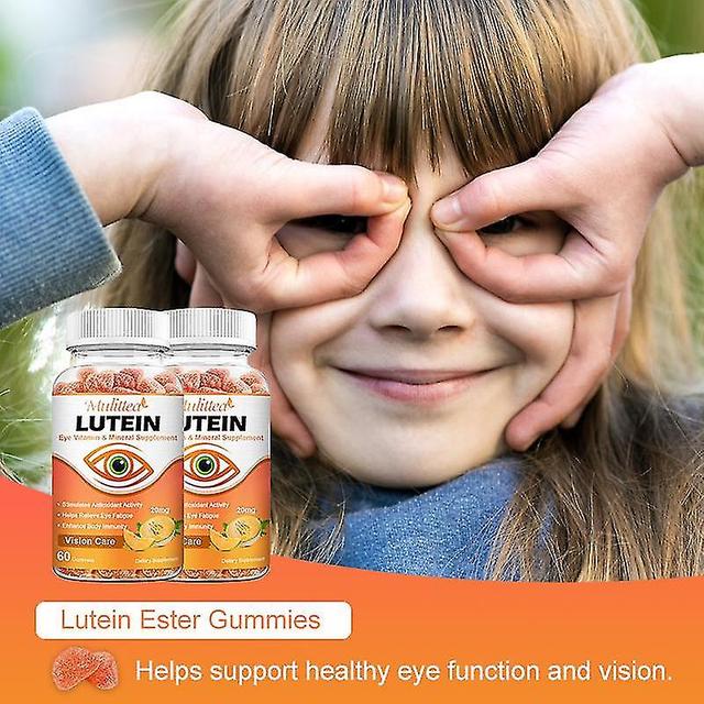 Guoguo 20mg luteiinia näönhoitoon Sinisen valon suojaus &; Lievittää silmien väsymystä Tue silmien rasitusta 10/30/60 kumia 30 gummies on Productcaster.