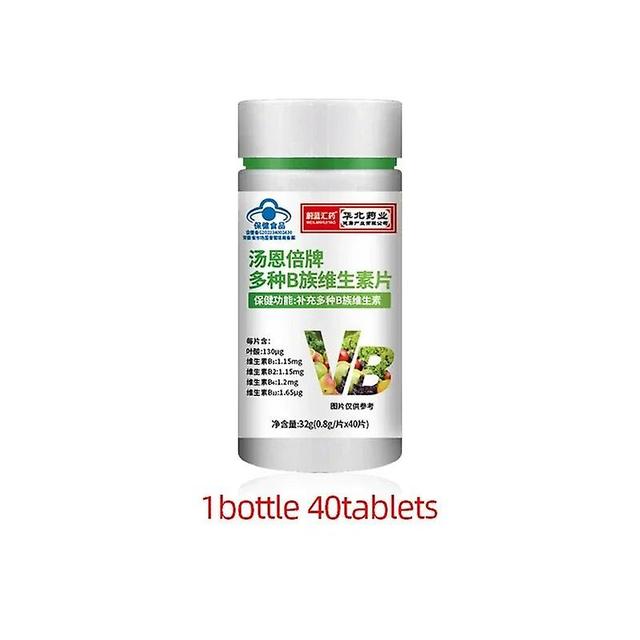 Jinzhaolai Vitamin B Complex Tablets Health Food Vitamins B1 B2 B64 B12 Niacin Supplements 40pcs/bottle 1bottle 40pcs on Productcaster.