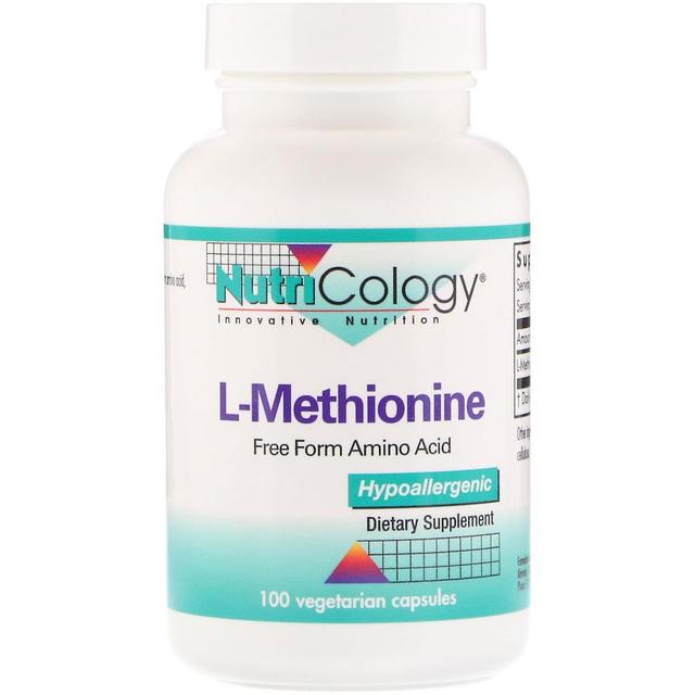 NutriCology Nutricologia, L-Methionine, 100 Capsule Vegetariane on Productcaster.