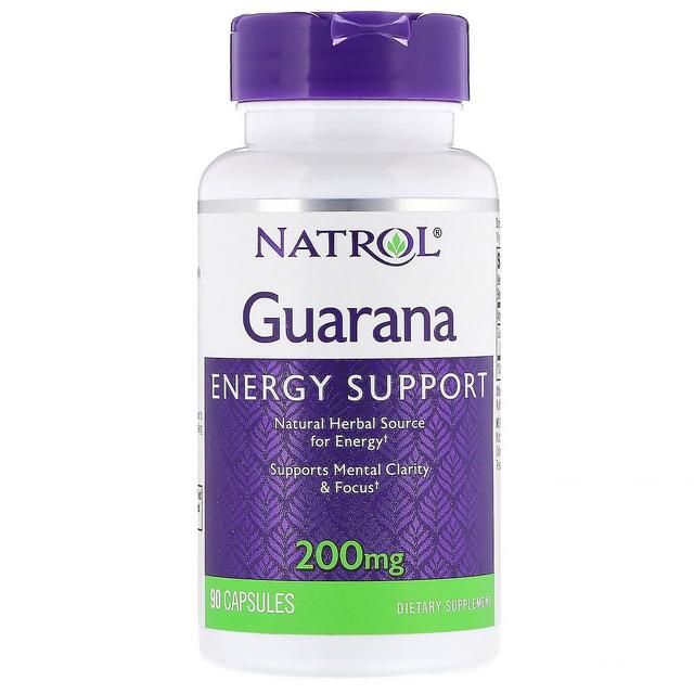 Natrol, Guarana, 200 mg, 90 kapselia on Productcaster.