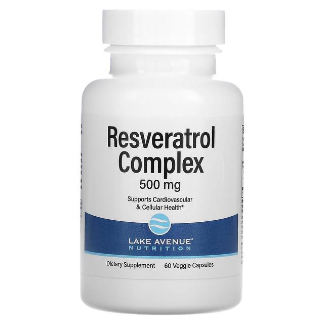 Lake Avenue Nutrition, Resveratrol Complex, 500 mg, 60 Veggie Capsules on Productcaster.