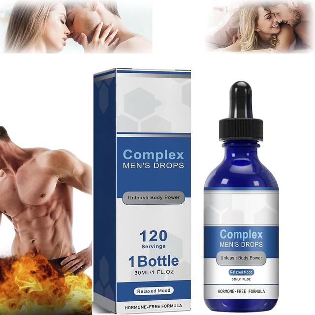 Zjrui Complex Mens Drops, 30ml Complex Men's Drops, Super-Potent Version Secret Drops For Strong Men, Blue Direction Drops for Men 1pcs on Productcaster.