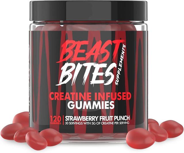 Zjrui Creatine Bites - 5 g creatine monohydraat per portie - geen suiker of kunstmatige kleurstoffen - caloriearm, veganistisch en halal Blueberry on Productcaster.