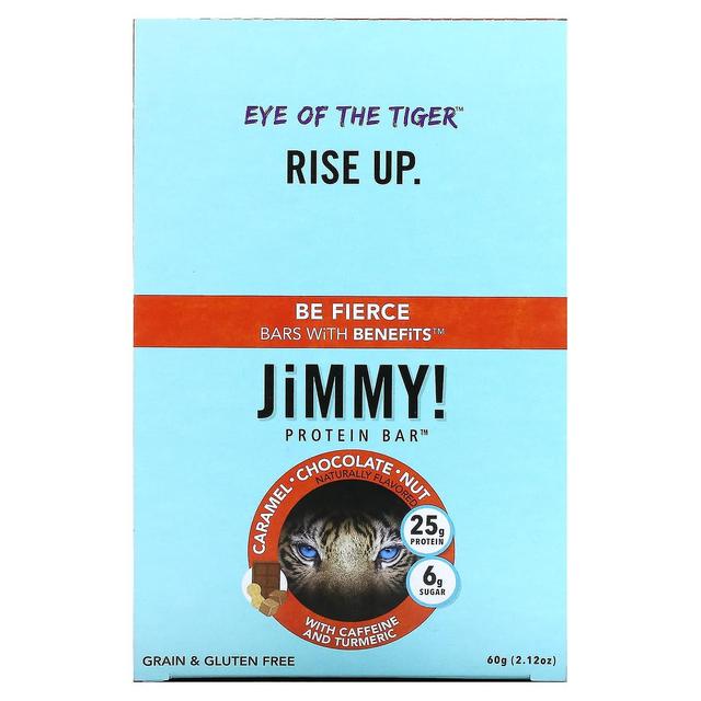 JiMMY!, Be Fierce Bars With Benefits, Caramel Chocolate Nut, 12 barrette proteiche, 2,12 oz (60 g) ciascuna on Productcaster.