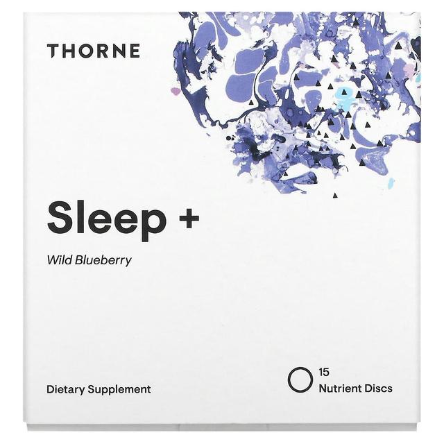 Thorne Research, Effusio, Sleep +, Wild Blueberry, 15 Nutrient Discs on Productcaster.