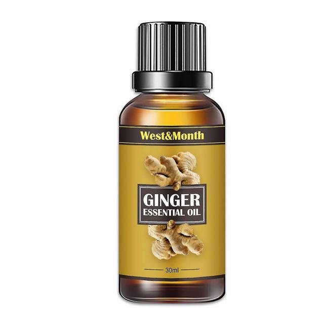 10/30ml Natural Ginger Oil Lymphatic Drenagem Terapia Plant Essential Oil Promover o metabolismo Full Body Slim Massage Óleos, 30ml on Productcaster.