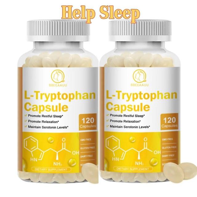 Eccpp L-tryptophan Capsules Help Sleep Regulating Neural Function Improve Sleep Preventing Depression Update Plasma Proteins 2bottle x120pcs on Productcaster.