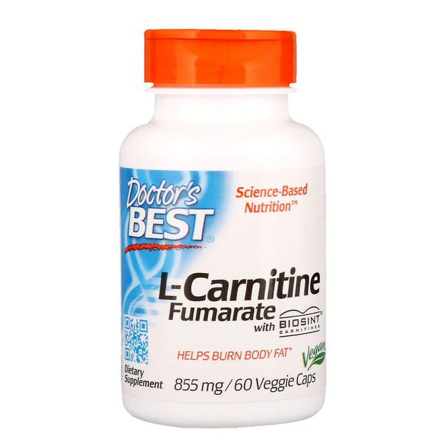 Doctor's Best, L-Carnitine Fumarate with Biosint Carnitines, 855 mg, 60 Veggie C on Productcaster.