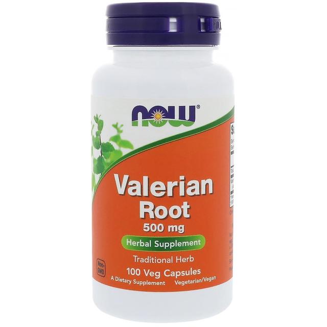 NOW Foods Nu Fødevarer, Valerian Root, 500 mg, 100 Veg Kapsler on Productcaster.