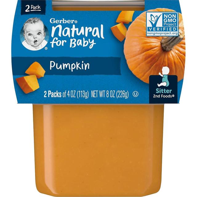 Gerber, Natural for Baby, 2nd Foods, Pumpkin, 2 Pack, 4 oz (113 g) Each on Productcaster.