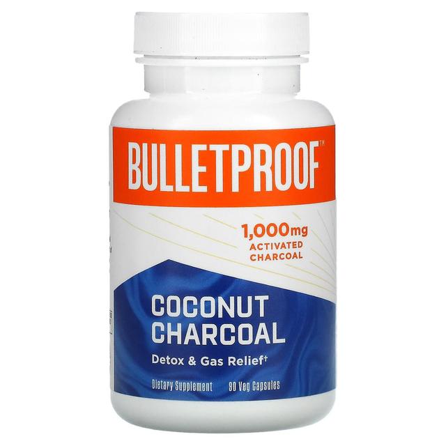 BulletProof, Carbón de coco, desintoxicación y alivio de gases, 1,000 mg, 90 cápsulas vegetales on Productcaster.