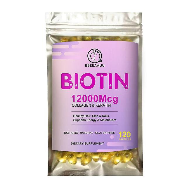 Tib Biotin For Growth Hair Strengthen Hair Root Whitening Skin Brighten Anti-aging Protect Nails Skin Care Health Food 120pcs on Productcaster.