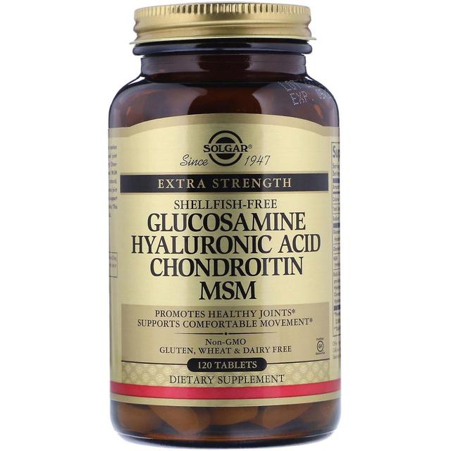 Solgar, Glucosamine Hyaluronic Acid Chondroitin MSM, 120 Tablets on Productcaster.