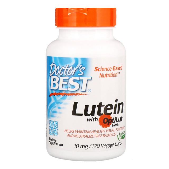 Doctor's Best, Lutein mit OptiLut, 10 mg, 120 vegetarische Kapseln on Productcaster.