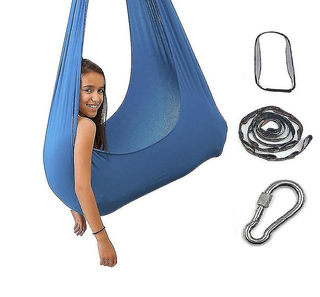 Aerial Therapy Swing Set Ock Kit For Flexibility Pain Relief Blue 100*280CM on Productcaster.