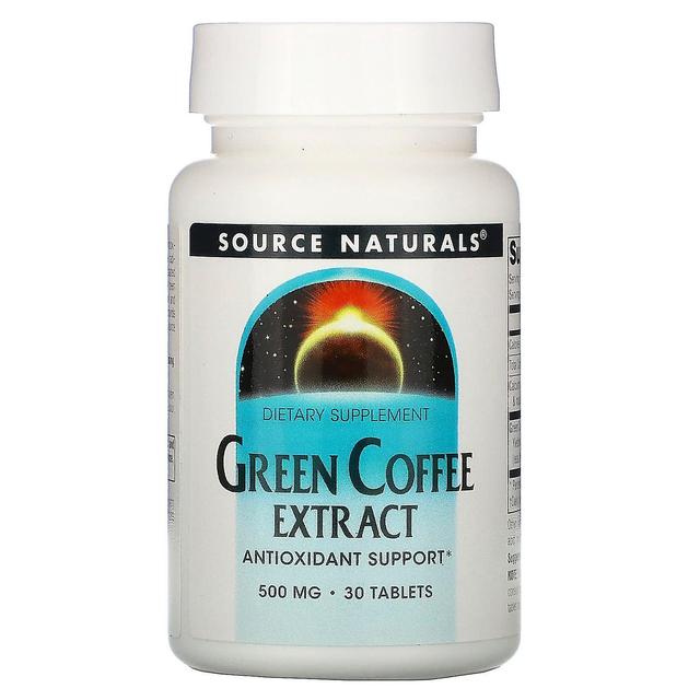 Source Naturals, Green Coffee Extract, 500 mg, 30 Tablets on Productcaster.