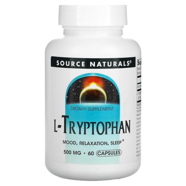 Source Naturals Fonte Naturali, L-Tryptophan, 500 mg, 60 Capsule on Productcaster.