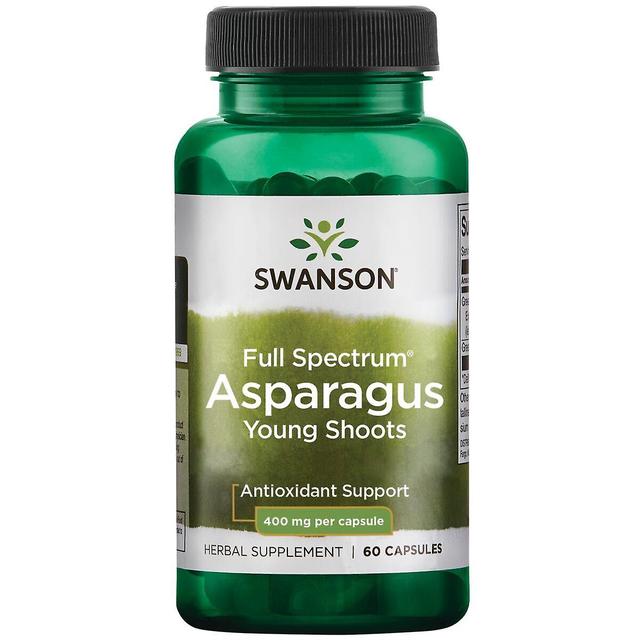 Swanson Asperges Jonge Scheuten 400 mg 60 Capsules on Productcaster.