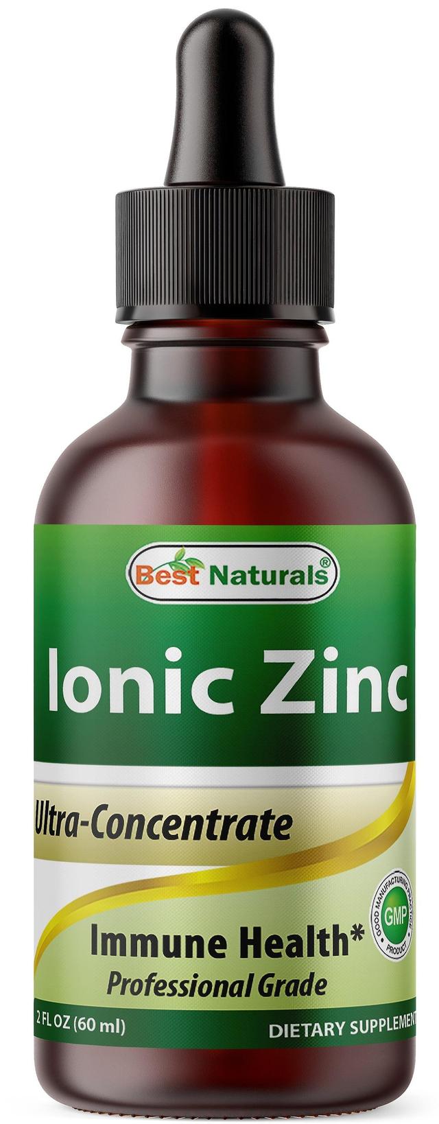 Best naturals ionic liquid zinc - immune support - high bioavailability - glass bottles 2 oz (60ml) on Productcaster.