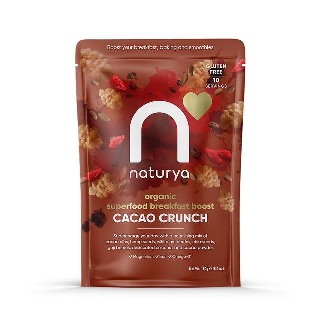 Naturya organic superfood breakfast boost cacao crunch 150g on Productcaster.