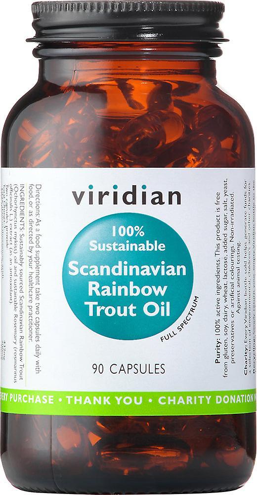 Viridian 100% sustainable scandinavian rainbow trout oil 90's on Productcaster.