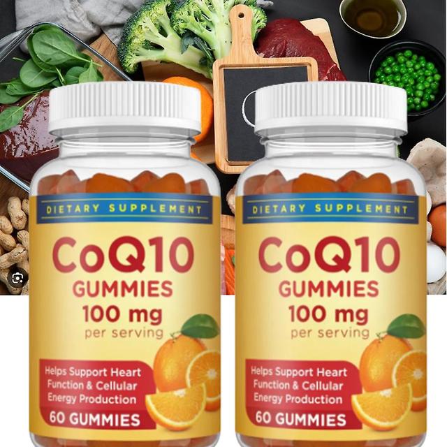 1-stuks Q10 Gummies Co-enzymen | Q10 Ubiquinon kauwbare snoepjes - Ondersteuning van de gezondheid van het hart en boost cellulaire energie 2PCS on Productcaster.