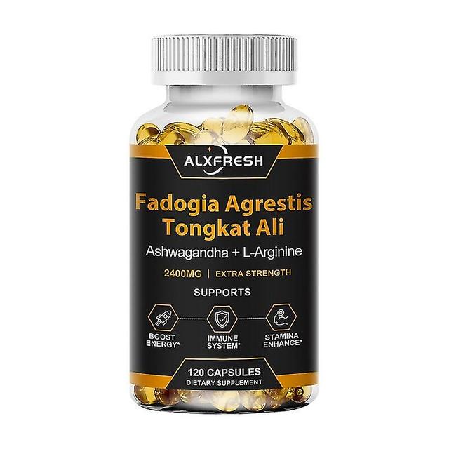 Tib Fadogia Agrestis & Tongkat Ali Capsule Boosts Testosterone Levels Supports Stamina & Energy Ext on Productcaster.