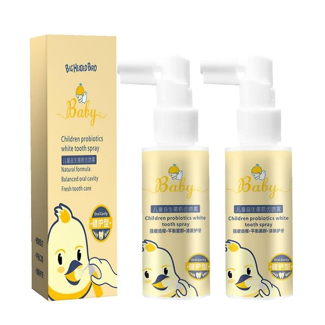 1-3ks Detské probiotiká Bieliaci zubný sprej prírodná bezpečná receptúra Čistenie úst Zdravé zuby Fresh Breath Kids Dental Care sprej 40ml 2 * Poma... on Productcaster.