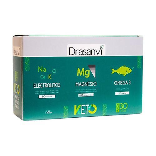 Drasanvi Keto Electrolytes + Magnesium + Omega 3 Pack 60 +60 + 30 on Productcaster.