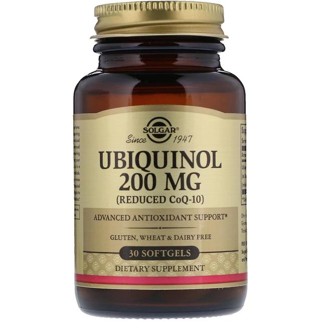 Solgar, Ubiquinol (Reduced CoQ10), 200 mg, 30 Softgels on Productcaster.