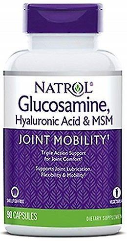 Natrol Glucosamine, Hyaluronic Acid & MSM 90 Capsules on Productcaster.