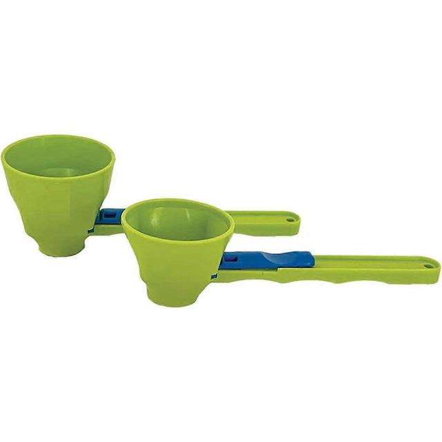 The Original Measuring Scoop + Funnel No Spill Preparation of Protein Powder, Workout & Sports Drinks, Baby Formula Green on Productcaster.