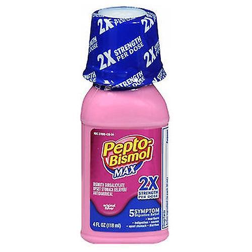 Pepto Bismol Pepto-Bismol Maximale sterkte vloeibare maagklachten Maag reliever antidiarrheal, 4 oz (Pak van 1) on Productcaster.