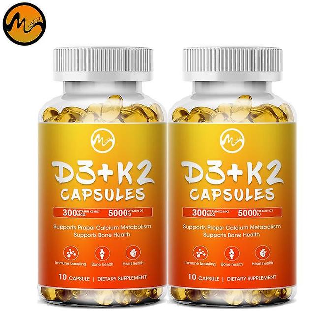 Tib Vitamin D3 & K2 Complex Supplement Bone Heart Health Non-gmo Formula 5000mg Iu Vita D3 300 Mcg Vitamin K2 Muscle Function 120 Per on Productcaster.