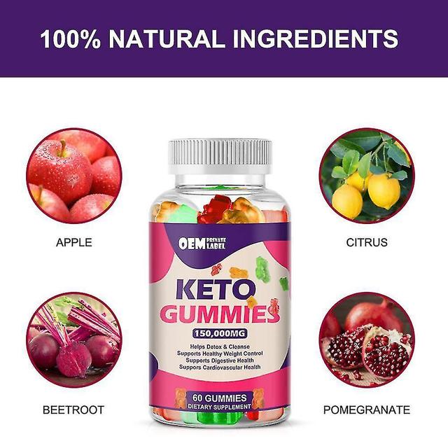 60ct Keto Gummies Ketone Ght Loss Fatburner Dietary Supplement For Men And Women 1pc on Productcaster.