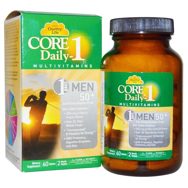 Country Life, Core Daily-1 Multivitamins, Men 50+, 60 Tablets on Productcaster.