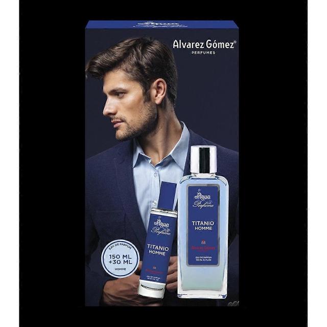 Alvarez gómez agua de perfume homme edp titanio sets on Productcaster.