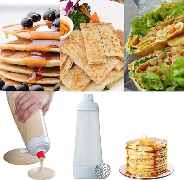 Batter Mixing Bottle, Egg Mixer Bottle, With Mixing Ball, Pancake And Cupcake Batter Dispe on Productcaster.