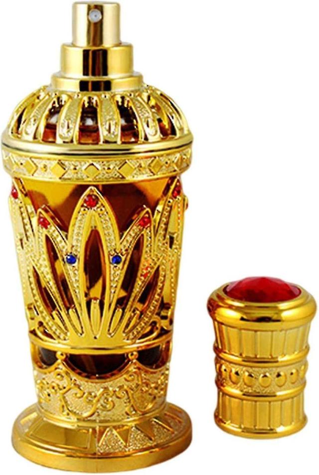 Goldener Flakon Arabisches Parfüm - Lang anhaltender und süchtig machender persönlicher Parfümduft, Arabische Parfums für zu Hause, Vintage-Parfüm ... on Productcaster.