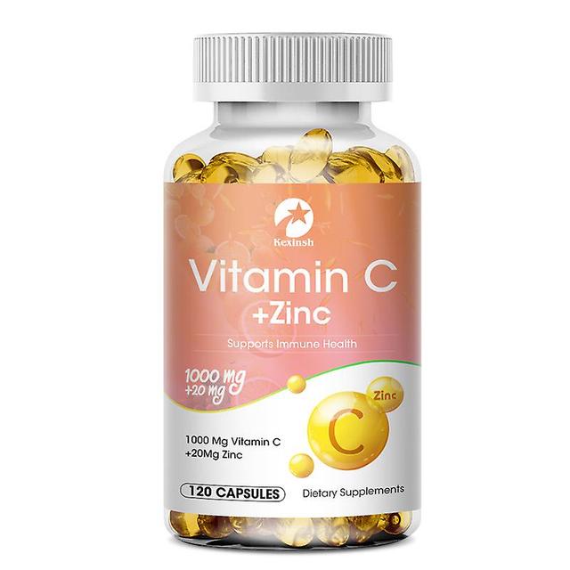 Vorallme Kexinsh Vitamin C Mit Zink Capsules 1000mg Vitamin C With 20mg Zinc Capsule Immune Support, Energy Production 120 counts on Productcaster.