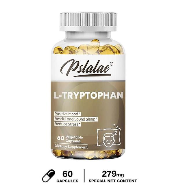 Vorallme L-tryptofan tillägg, stöder avkoppling, Natural Sleep Aid uppmuntrar positivt humör, 120 kapslar vegetarisk 60 Capsules on Productcaster.