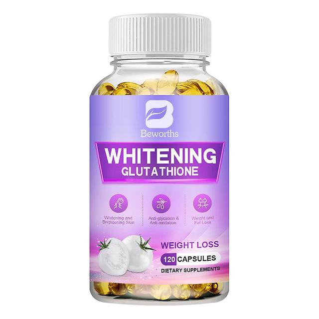 Visgaler Vegan Whitening Capsules Prevent Melanin Precipitation Effectively Remove Freckles Brighten Skin Glutathione Supplement 120 capsules on Productcaster.