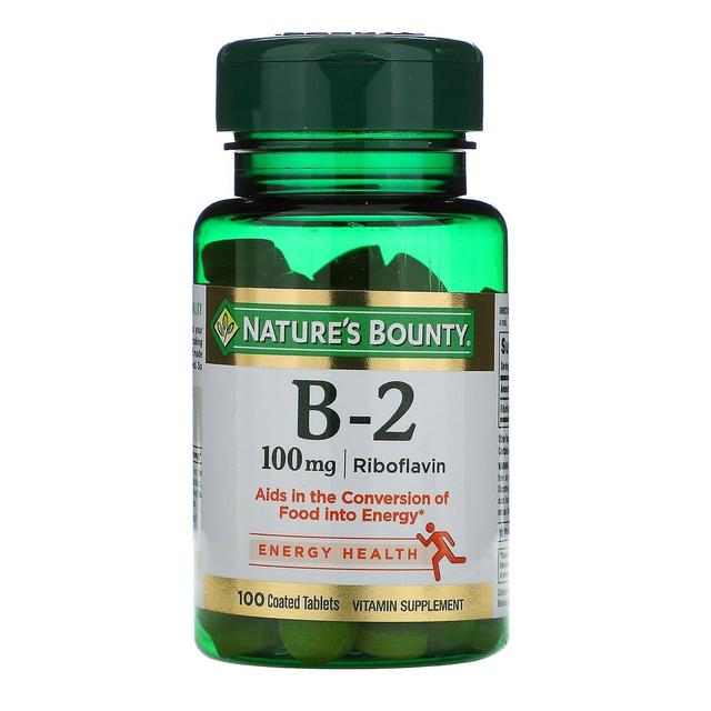 Natures Bounty Naturens Bounty, Vitamin B-2, 100 mg, 100 overtrukne tabletter on Productcaster.