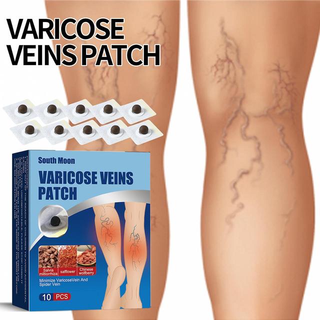 Ofocase Veins Pills Patch for Leg Varices, Varicose Vein Healing Patch Plaster for Nodules Tendon Pain Soreness Discomfort 10pcs-3pack on Productcaster.