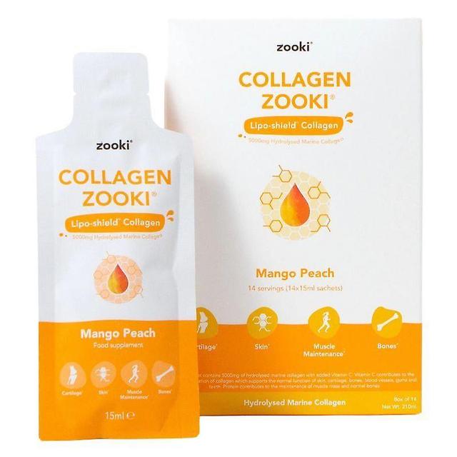 Zooki Liposomal Collagen Mango Peach Sachets 14 on Productcaster.